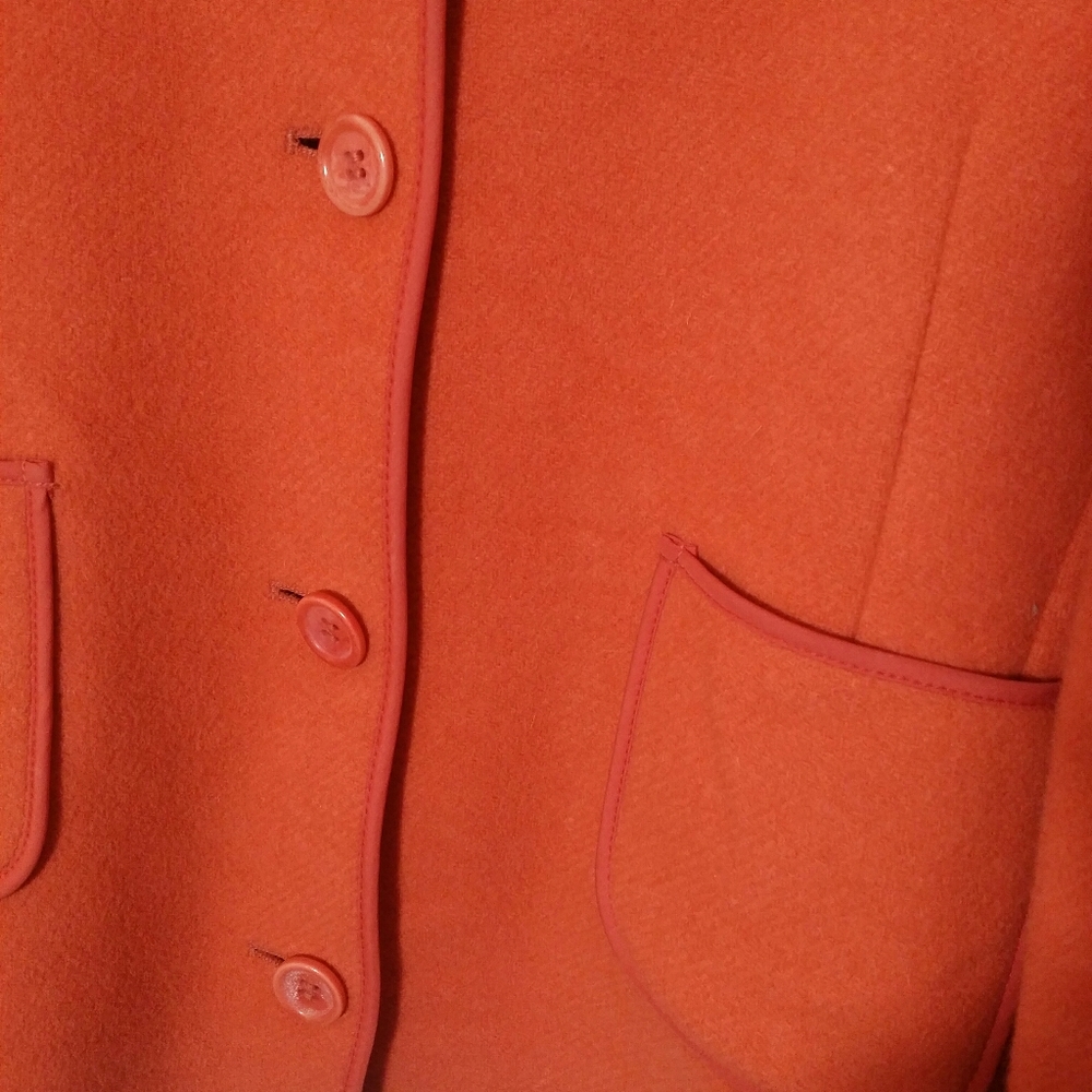 Dinomoda vintage wool orange light jacket - Picture 4 of 7